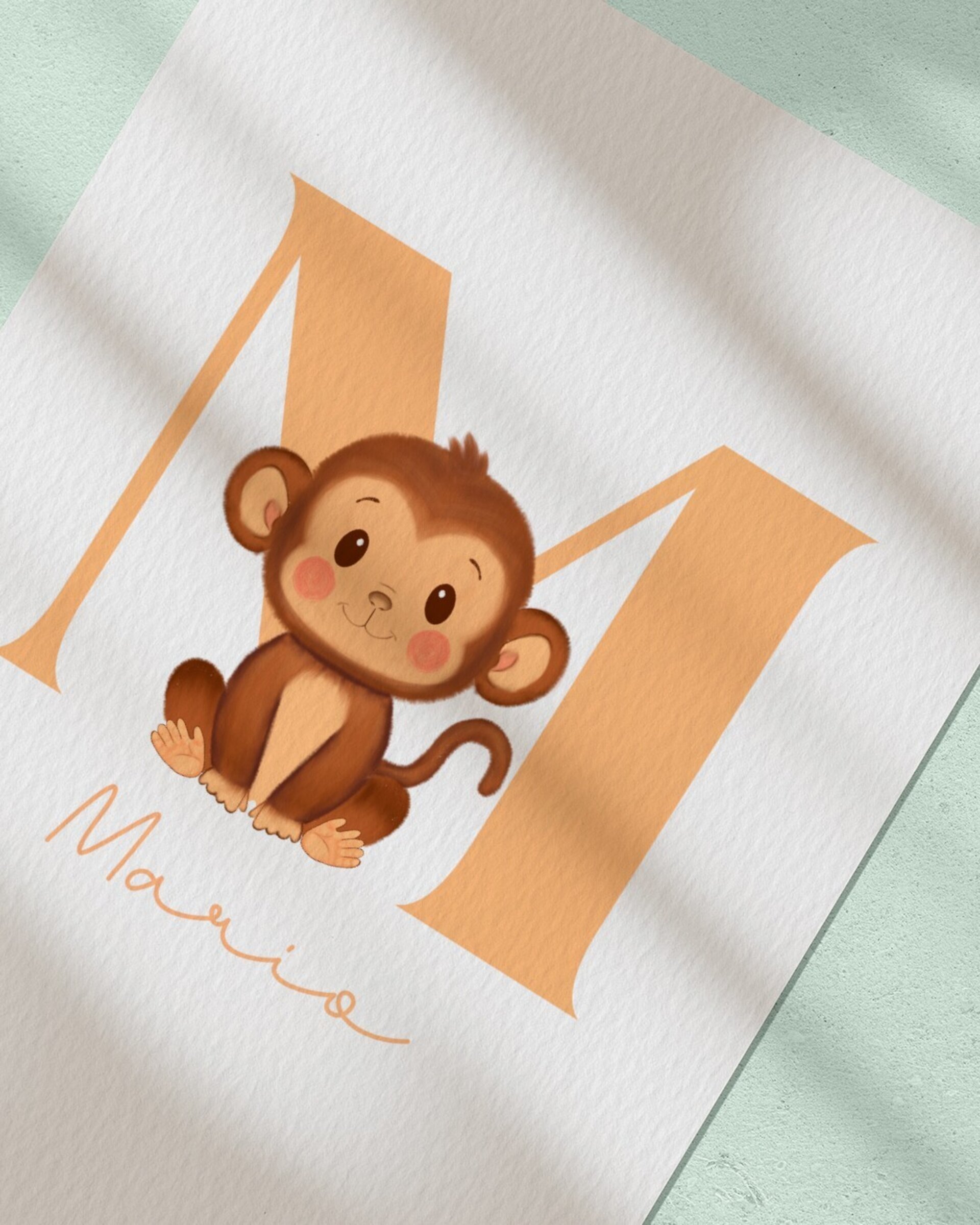 Lámina con nombre y animalito a elegir - 15