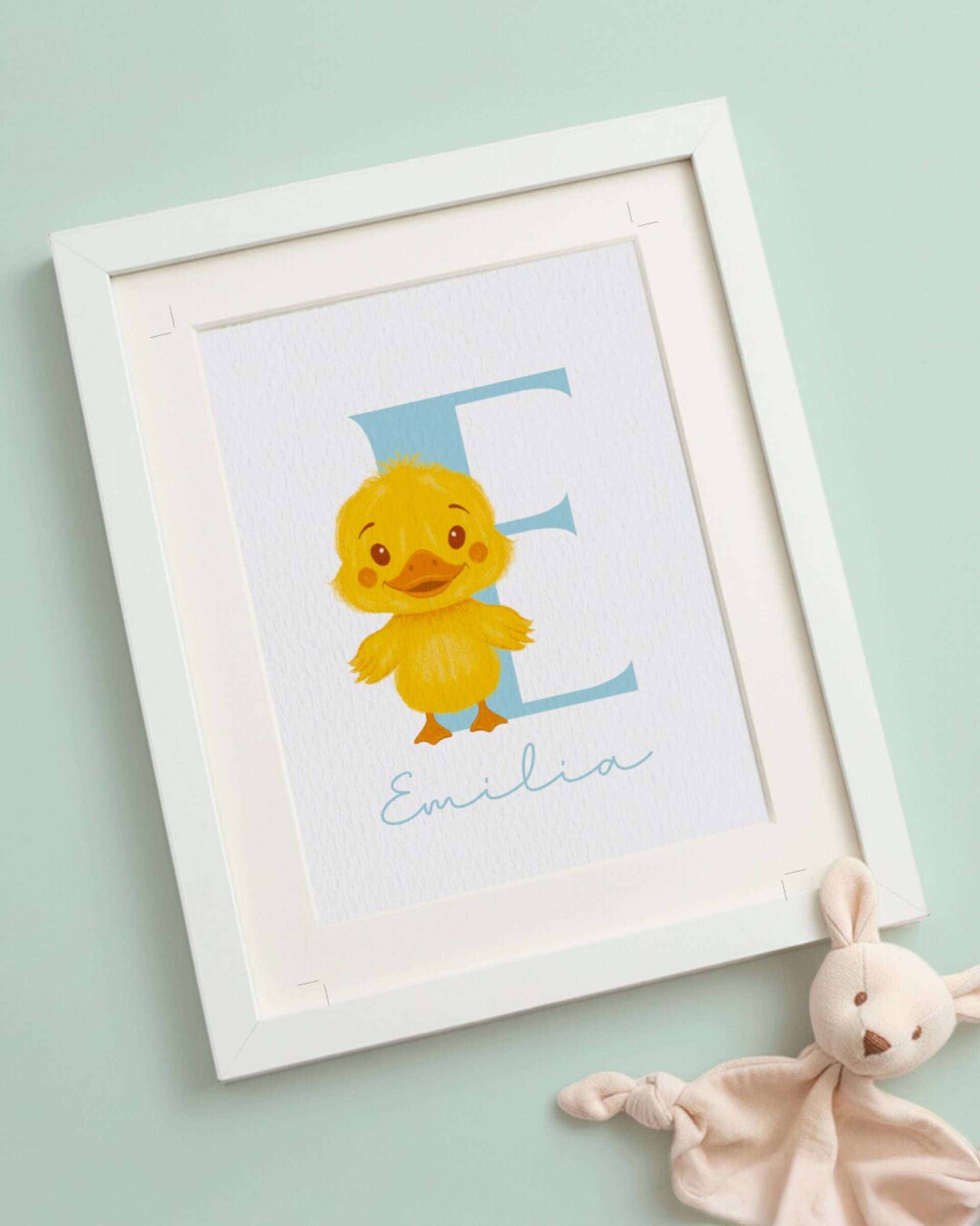 Lámina con nombre y animalito a elegir - 10