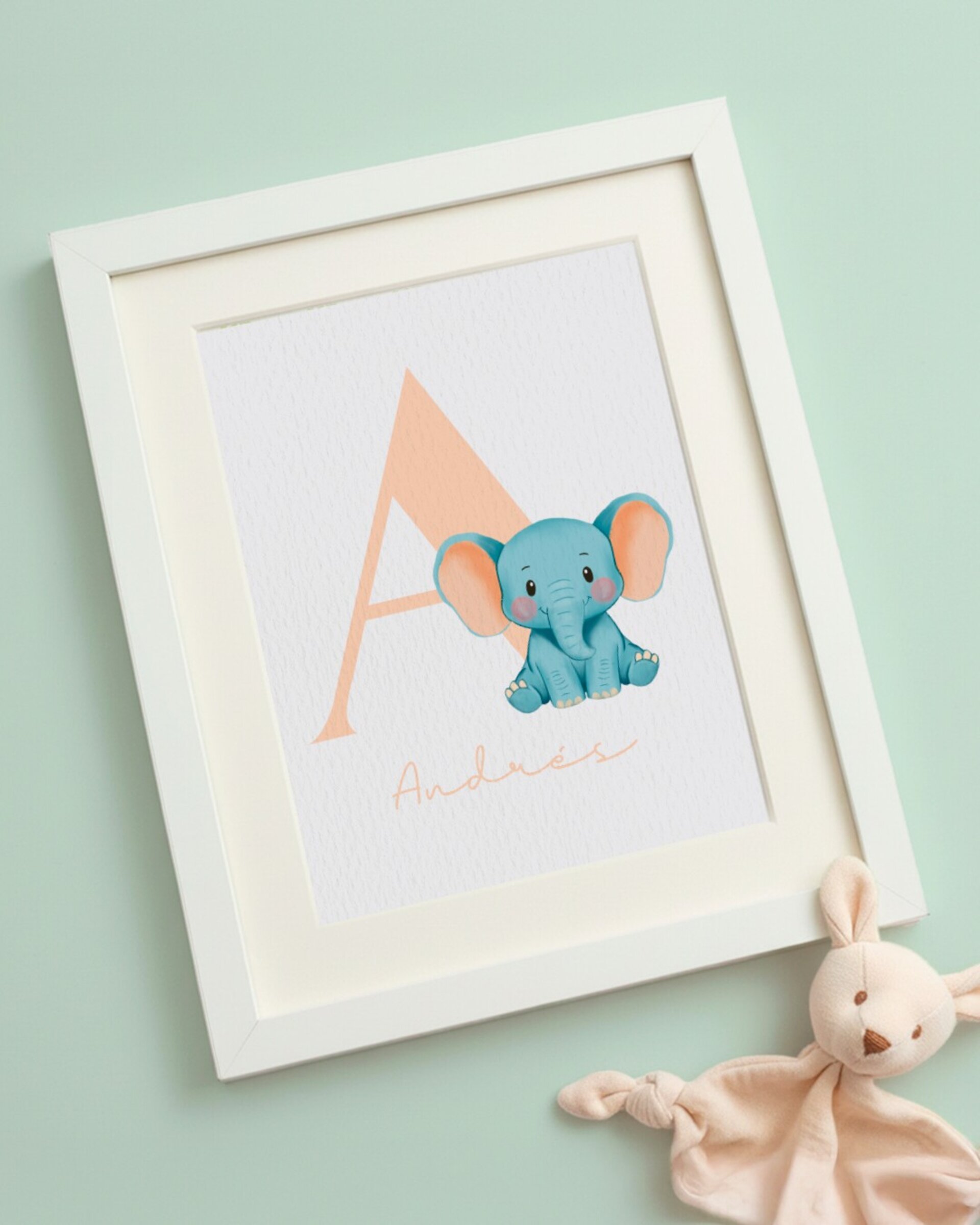 Lámina elefante nombre a elegir - 2