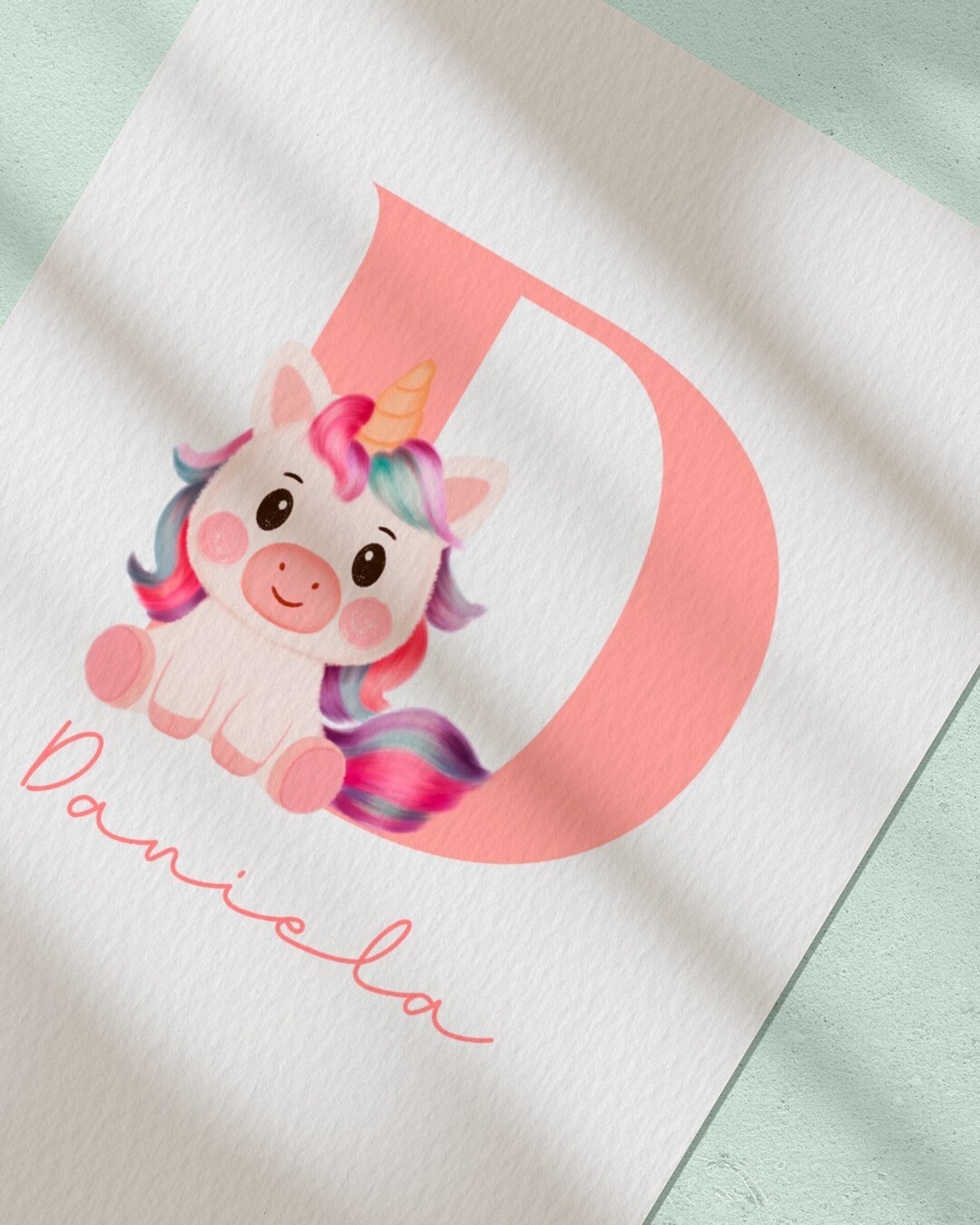 Lámina con nombre y animalito a elegir - 5