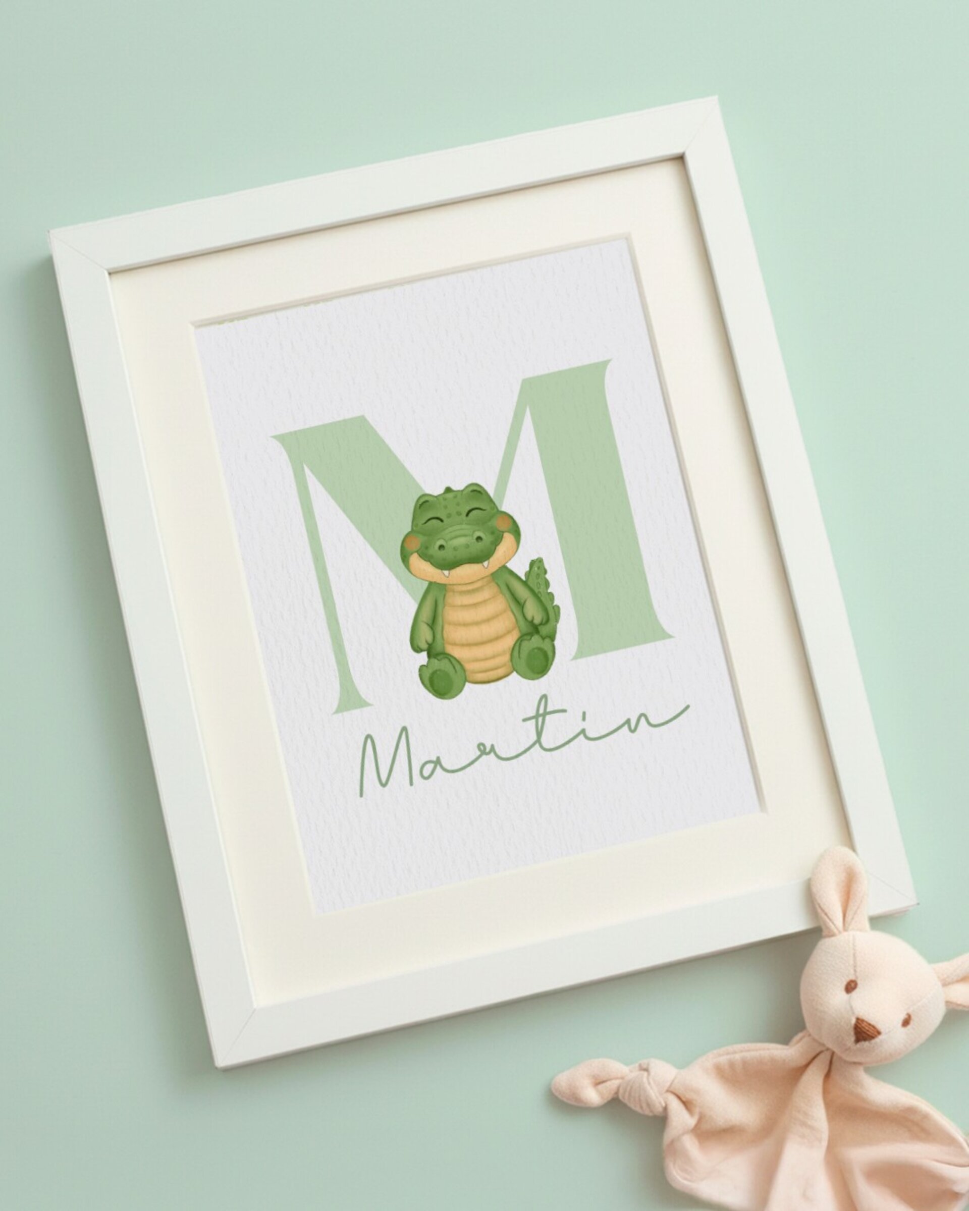 Lámina con nombre y animalito a elegir - 2