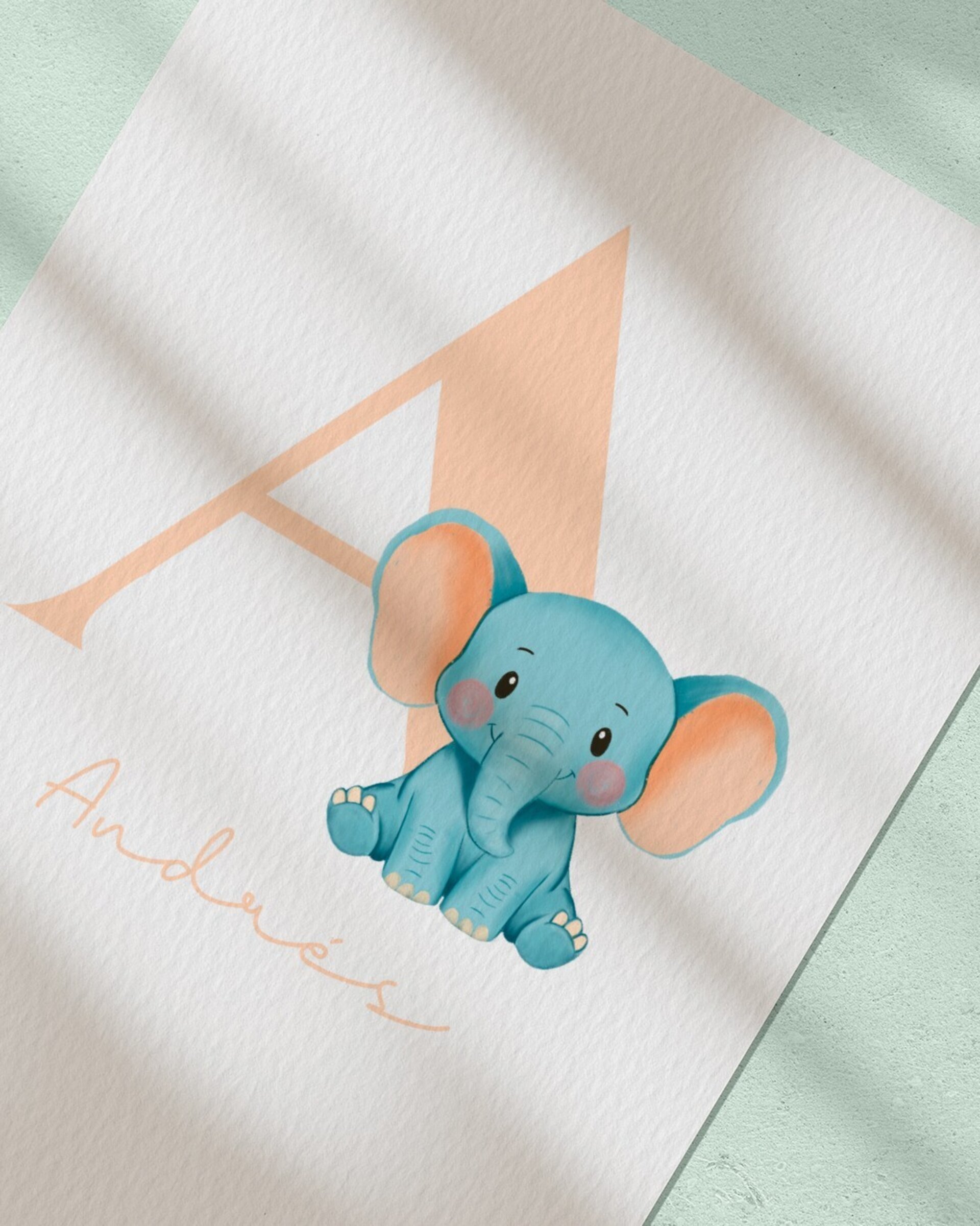 Lámina con nombre y animalito a elegir - 19