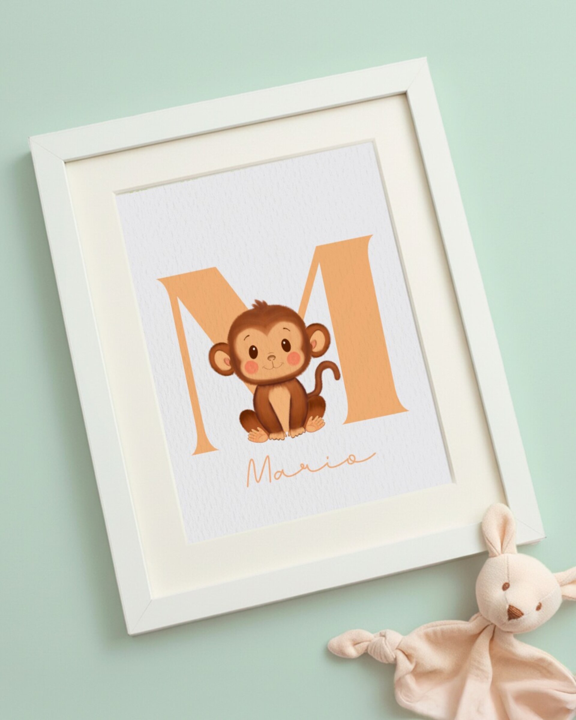 Lámina mono nombre a elegir - 2